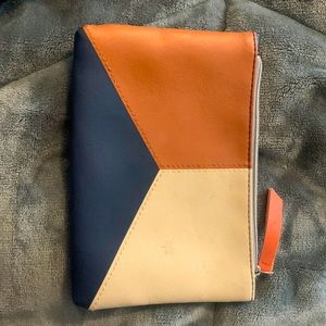 Color block makeup bag